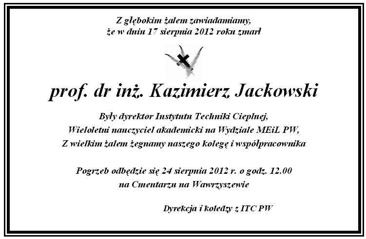 nekrolog prof. Jackowskiego od ITC