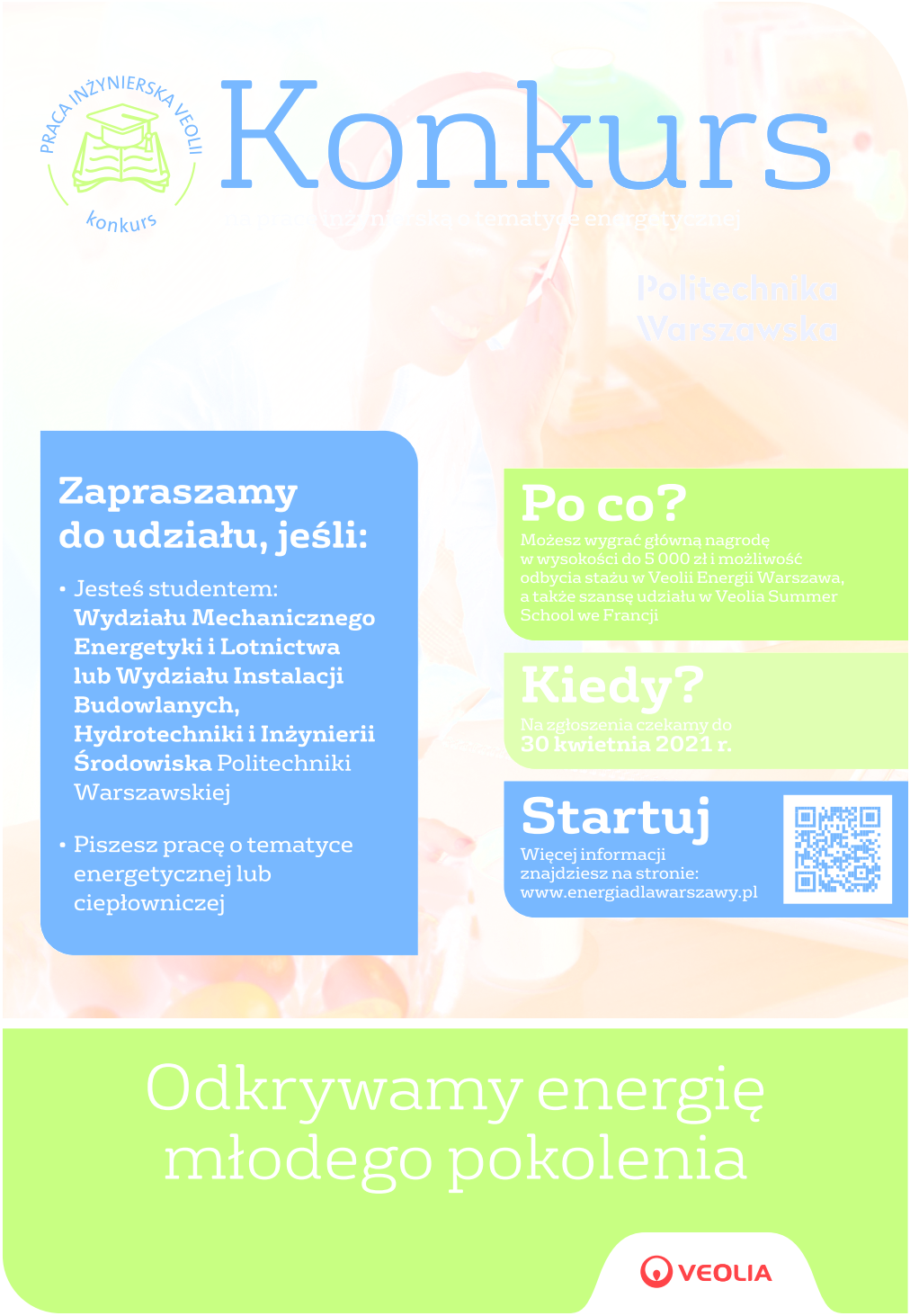 Plakat - praca inżynierska 2021 Veolia Energia Warszawa S.A